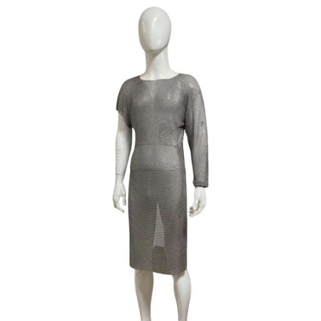 Bolero con manga de protección en malla de acero inoxidable