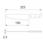 Cuchillo de cocina con mango de acero inoxidable antideslizante GripMaster Cuchillo de cocina con mango de acero inoxidable antideslizante GripMaster