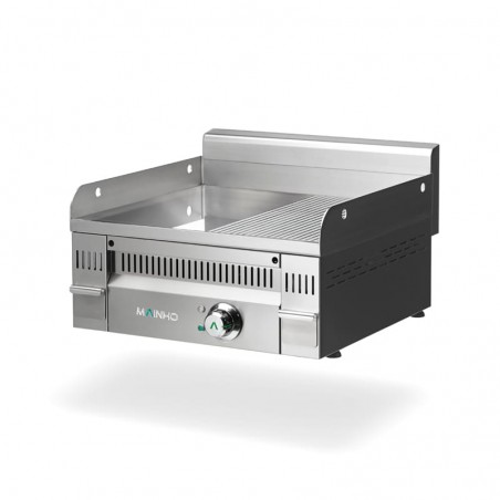 Fry-top eléctrico cromo duro placa semi ranurada - Serie Euro Crom PCR-ET Mainho