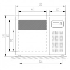 Abatidor de Temperatura 3 Bandejas GN 1/1 Edenox