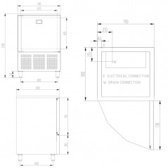 Abatidor de Temperatura 8 Bandejas GN 1/1 Edenox