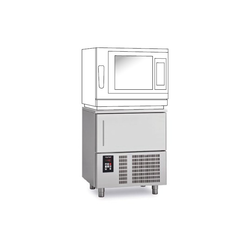 Abatidor de temperatura 5 bandejas GN 1/1 Transversal Serie Mychill Mychef Abatidor de temperatura 5 bandejas GN 1/1 Transversal Serie Mychill Mychef