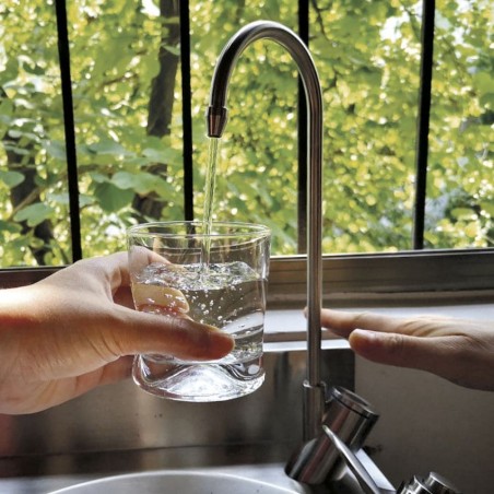 Grifo llenajarras electrónico de acero inoxidable para fuente de agua