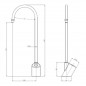 Grifo llenajarras electrónico de acero inoxidable para fuente de agua Grifo llenajarras electrónico de acero inoxidable para fuente de agua