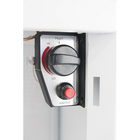 Estufa a gas de exterior Premium Fire Marinero Blanca