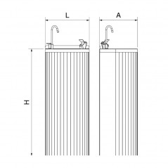 Fuente de columna para exteriores sin refrigeración. Modelo 064230