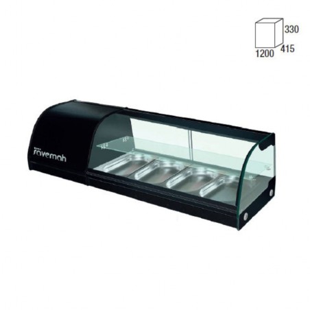 Vitrina refrigerada de tapas para cubetas 2 pisos Savemah