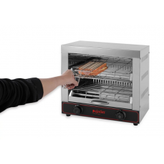 Tostador eléctrico dos pisos de acero inox -120/130  rodajas hora