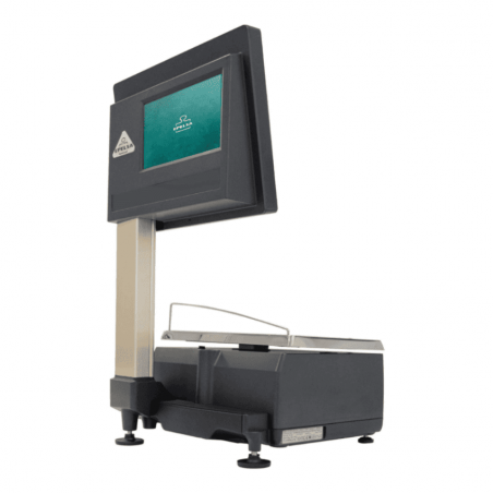 Balanza Epelsa TouchScale XS e-Power 20 I sobremostrador con batería interna, cargador e impresora térmica de ticket