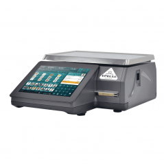 Balanza Epelsa TouchScale XS e-Power 10 RL plana con batería externa e impresora térmica de etiquetas