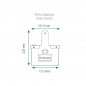 Balanza Epelsa TouchScale XS e-Power 22 I colgada con batería externa e impresora térmica de ticket Balanza Epelsa TouchScale XS e-Power 22 I colgada con batería externa e impresora térmica de ticket