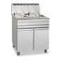 Freidora a gas 14+14L 13+13kW con muble Stand Alone
