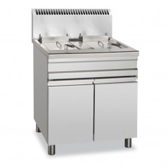 Freidora a gas 18+18L 14+14 kW con Mueble Stand Alone