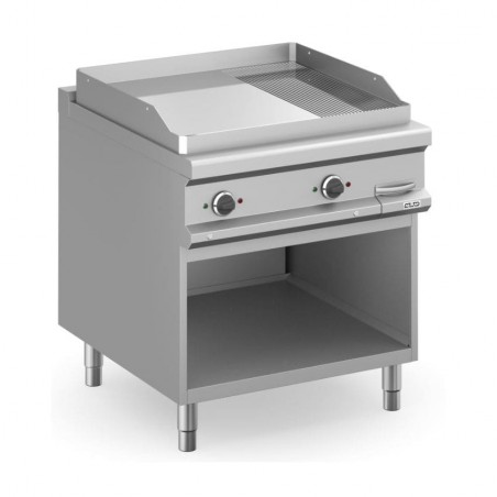 Frytop eléctrico con mueble placa lisa cromo duro MAGISTRA PLUS fondo 900