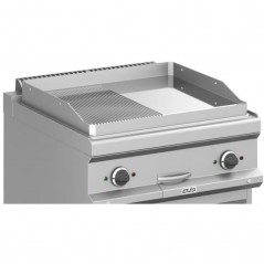 Frytop eléctrico con mueble placa lisa-ranurada cromo duro MAGISTRA PLUS fondo 700
