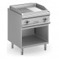 Frytop eléctrico con mueble placa lisa-ranurada cromo duro MAGISTRA PLUS fondo 700 Frytop eléctrico con mueble placa lisa-ranurada cromo duro MAGISTRA PLUS fondo 700