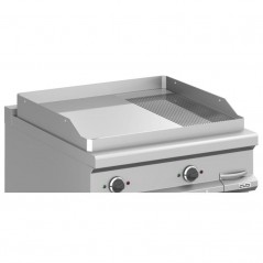 Frytop eléctrico con mueble placa lisa-ranurada cromo duro MAGISTRA PLUS fondo 900