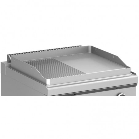 Frytop a gas con mueble placa lisa-ranurada acero rectificado MAGISTRA PLUS fondo 700