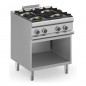 Cocina a gas con mueble fuegos 7kW MAGISTRA PLUS fondo 700