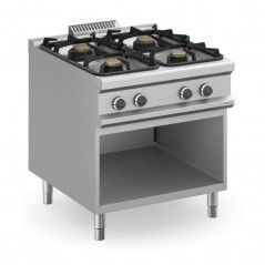 Cocina a gas con mueble fuegos de 7 y 11kW MAGISTRA PLUS fondo 900