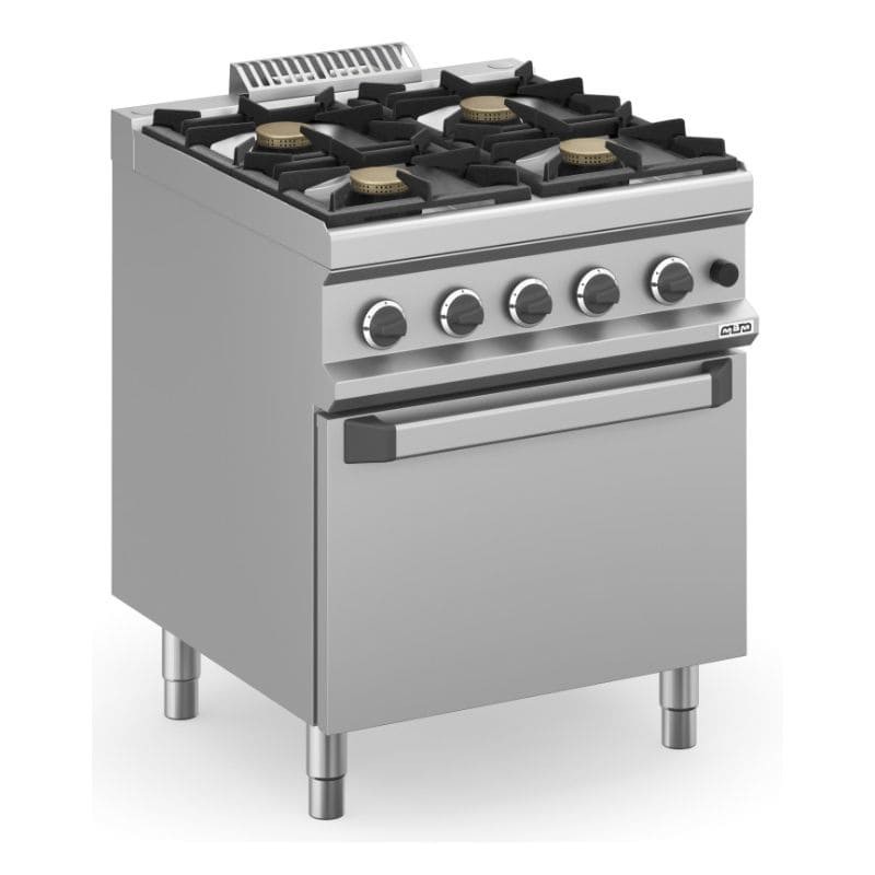 Cocina a gas con horno a gas fuegos 5,5kW MAGISTRA PLUS fondo 700