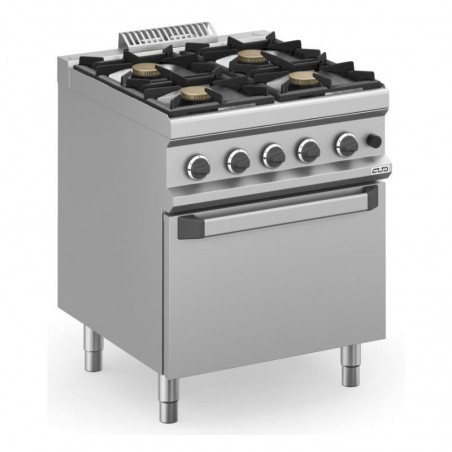 Cocina a gas con horno a gas fuegos 5,5kW MAGISTRA PLUS fondo 700