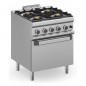 Cocina a gas con horno a gas fuegos 5,5kW MAGISTRA PLUS fondo 700