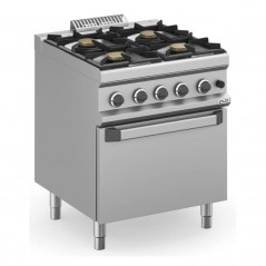 Cocina a gas con horno a gas fuegos de 7kW MAGISTRA PLUS fondo 700