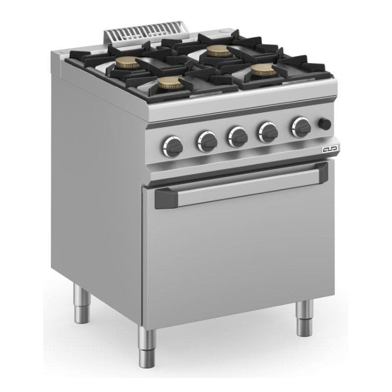 Cocina a gas con horno a gas fuegos de 7kW MAGISTRA PLUS fondo 700