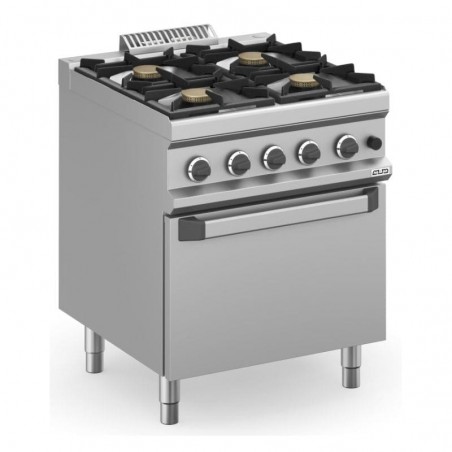 Cocina a gas con horno a gas fuegos de 7kW MAGISTRA PLUS fondo 700