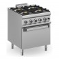 Cocina a gas con horno a gas fuegos de 7kW MAGISTRA PLUS fondo 700