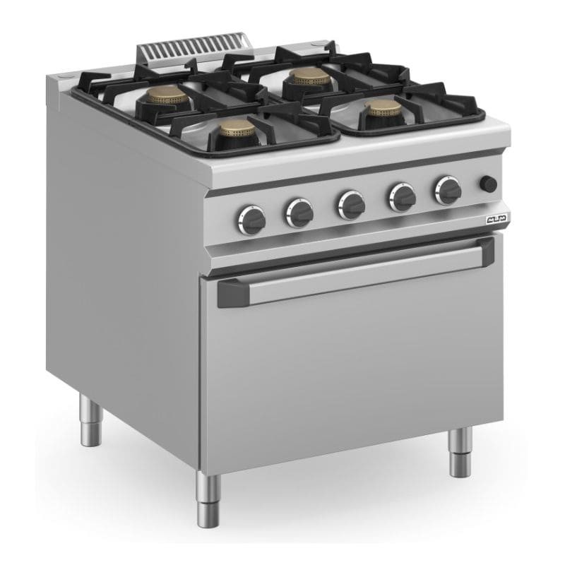 Cocina a gas con horno a gas fuegos de 7 y 11kW MAGISTRA PLUS fondo 900 Cocina a gas con horno a gas fuegos de 7 y 11kW MAGISTRA PLUS fondo 900