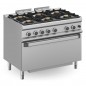 Cocina a gas con horno extragrande a gas con 6 fuegos de 7kW MAGISTRA PLUS fondo 700 Cocina a gas con horno extragrande a gas con 6 fuegos de 7kW MAGISTRA PLUS fondo 700