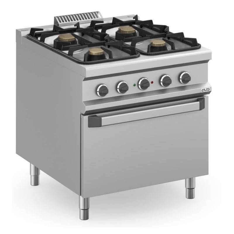 Cocina a gas con horno eléctrico y fuegos de 5,5kW MAGISTRA PLUS fondo 900 Cocina a gas con horno eléctrico y fuegos de 5,5kW MAGISTRA PLUS fondo 900
