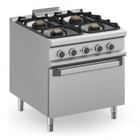 Cocina a gas con horno eléctrico y fuegos de 5,5kW MAGISTRA PLUS fondo 900