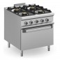 Cocina a gas con horno eléctrico y fuegos de 5,5kW MAGISTRA PLUS fondo 900 Cocina a gas con horno eléctrico y fuegos de 5,5kW MAGISTRA PLUS fondo 900