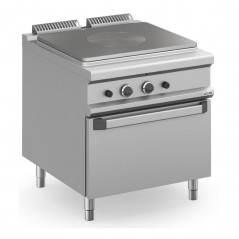 Cocina de plancha radiante a gas 80 cm con horno a gas MAGISTRA PLUS fondo 900
