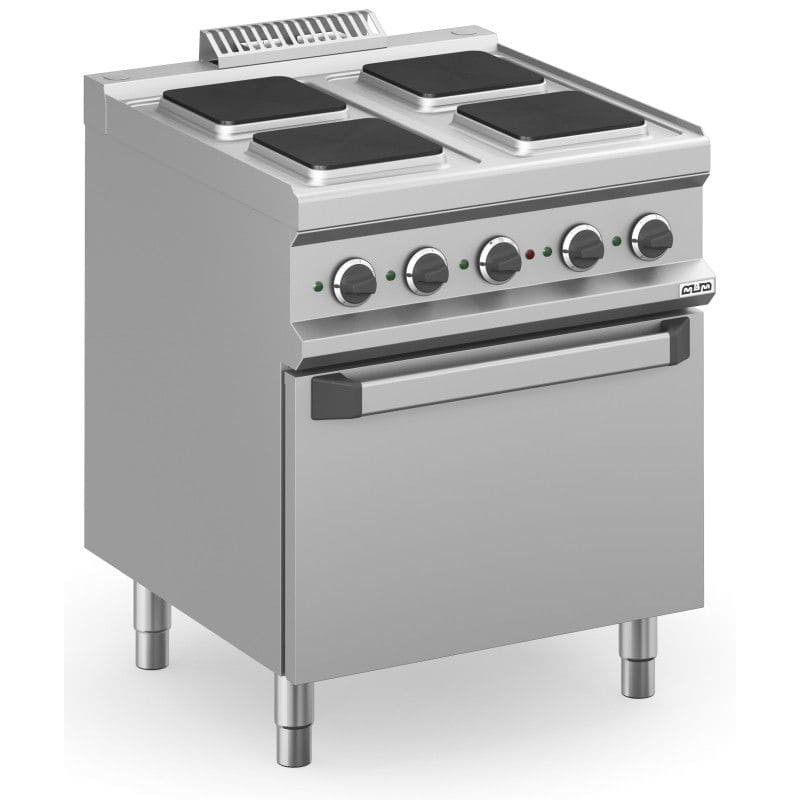 Cocina eléctrica con horno eléctrico estático y placas cuadradas MAGISTRA PLUS fondo 700 Cocina eléctrica con horno eléctrico estático y placas cuadradas MAGISTRA PLUS fondo 700