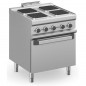 Cocina eléctrica con horno eléctrico estático y placas cuadradas MAGISTRA PLUS fondo 700 Cocina eléctrica con horno eléctrico estático y placas cuadradas MAGISTRA PLUS fondo 700