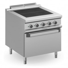 Cocina eléctrica con horno placas cuadradas rebajadas MAGISTRA PLUS fondo 900