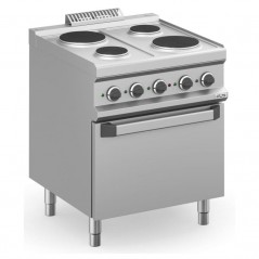 Cocina eléctrica con horno estático placas redondas MAGISTRA PLUS fondo 700