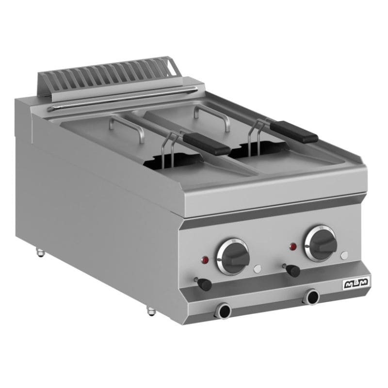 Freidora eléctrica de sobremesa 2 cubas 7+7 litros 10,5 kW MAGISTRA PLUS fondo 700 Freidora eléctrica de sobremesa 2 cubas 7+7 litros 10,5 kW MAGISTRA PLUS fondo 700