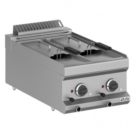 Freidora eléctrica de sobremesa 2 cubas 7+7 litros 10,5 kW MAGISTRA PLUS fondo 700