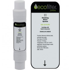 Filtro carbón granulado II-ECOFILTER GRANULADO GAC-33 para fuentes Ecooler