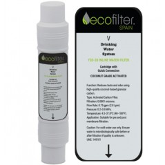 Filtro carbón activo V-ECOFILTER T33-33 para fuentes Ecooler
