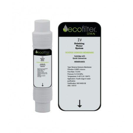 Filtro IV-Membrana ósmosis para fuentes Ecooler