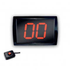 Indicador de turno IT-6-ECO con visor de dos dígitos y mando con cable de 1 función