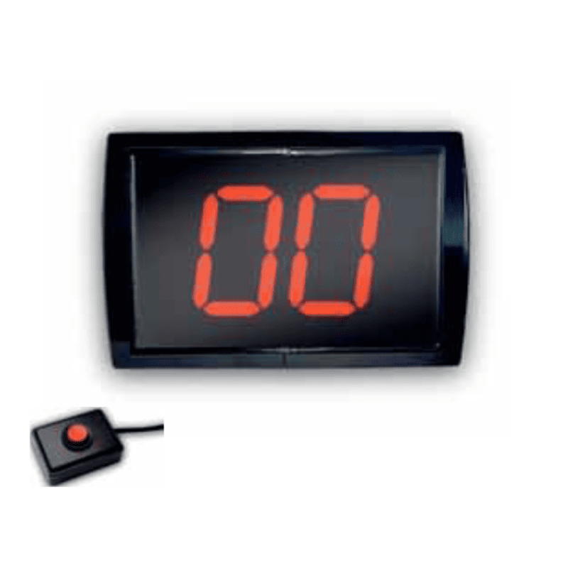 Indicador de turno IT-6-ECO con visor de dos dígitos y mando con cable de 1 función Indicador de turno IT-6-ECO con visor de dos dígitos y mando con cable de 1 función