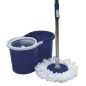 Cubo y fregona con sistema de centrifugado para fregado 360 Cubo y fregona con sistema de centrifugado para fregado 360