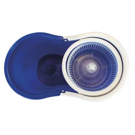 Cubo y fregona con sistema de centrifugado para fregado 360